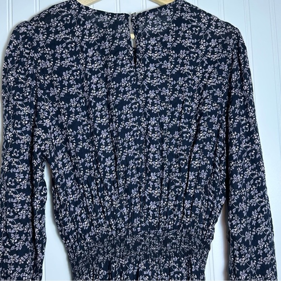 Velvet by Graham & Spencer Kirsten Thistle Print Ruched Waist Dress Small Floral - Picture 9 of 16